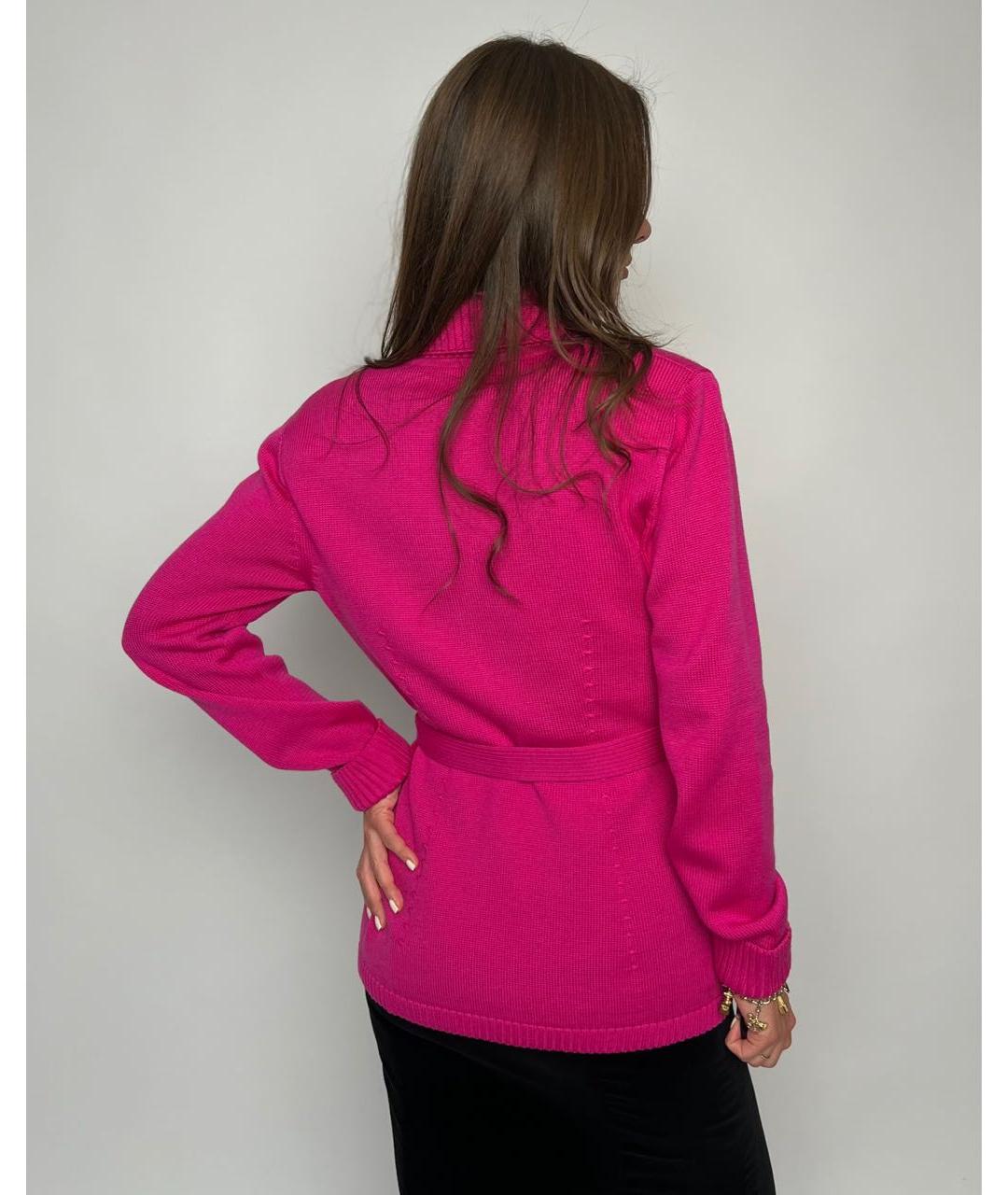 ESCADA Розовый шерстяной кардиган, фото 6