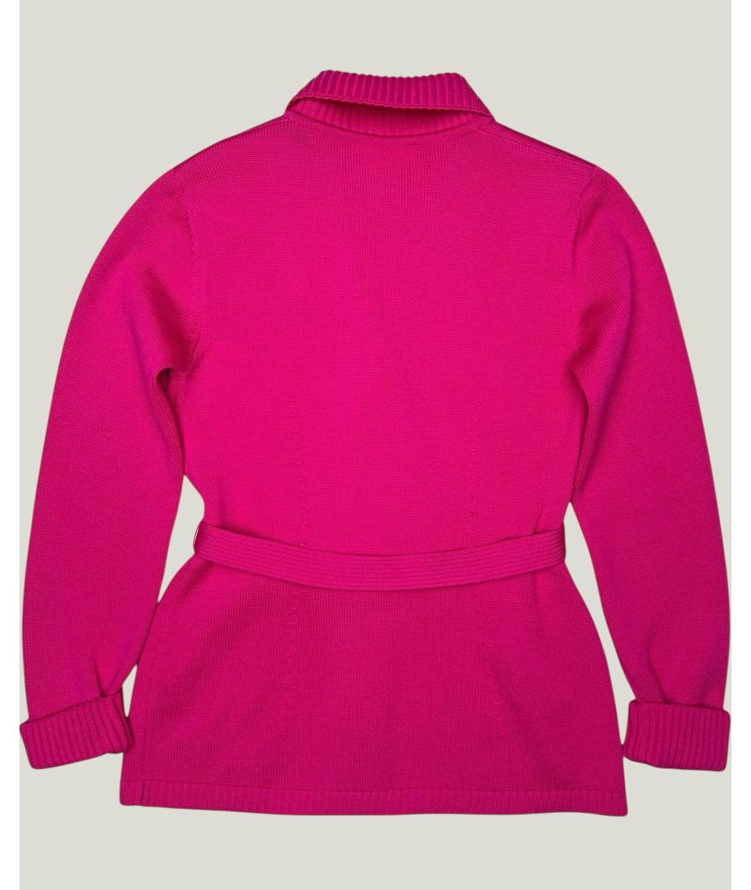 ESCADA Розовый шерстяной кардиган, фото 7