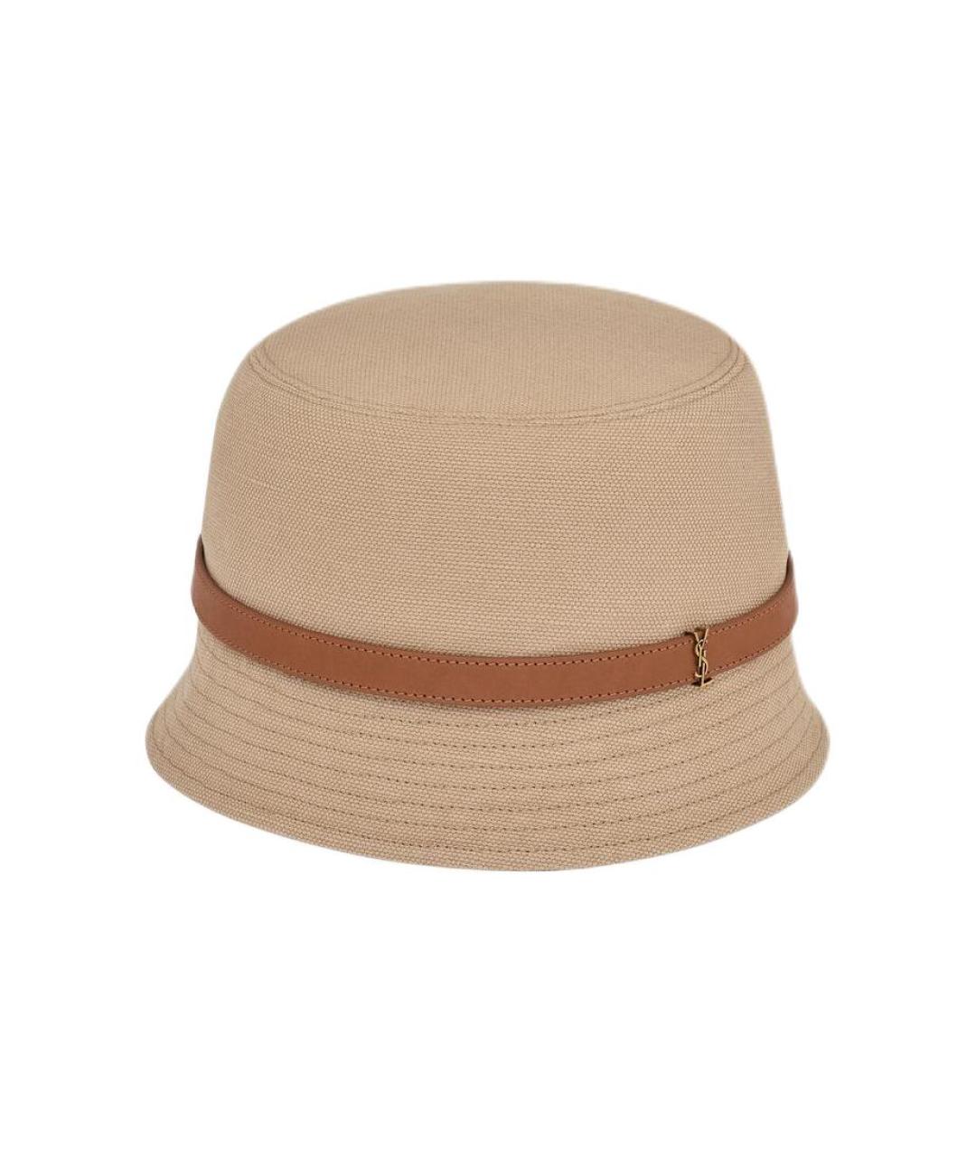 SAINT LAURENT Бежевая панама, фото 3