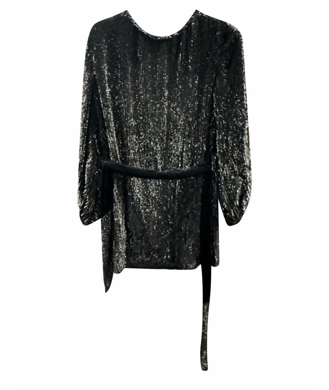 Retrofête Черное вискозное коктейльное платье, фото 1