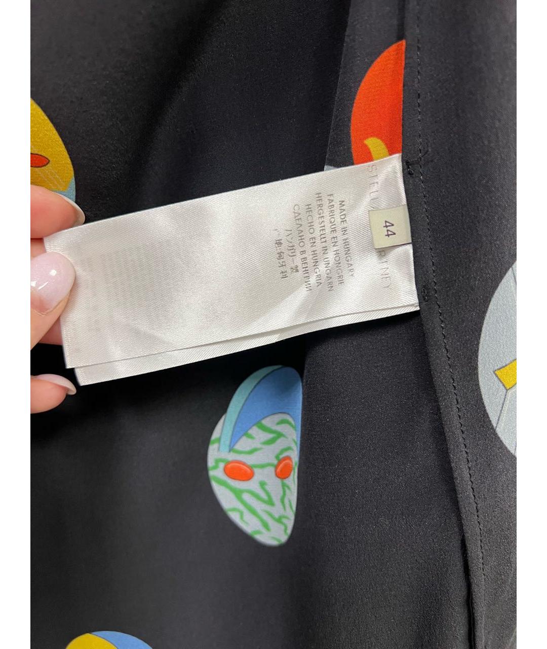 STELLA MCCARTNEY Черная шелковая блузы, фото 5