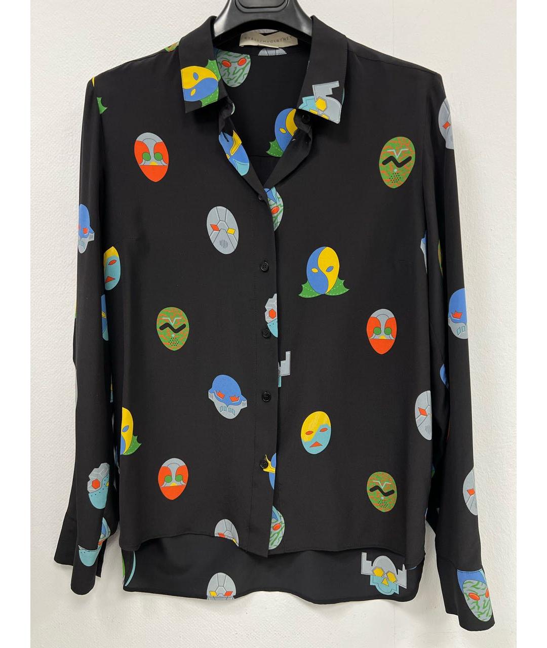 STELLA MCCARTNEY Черная шелковая блузы, фото 7