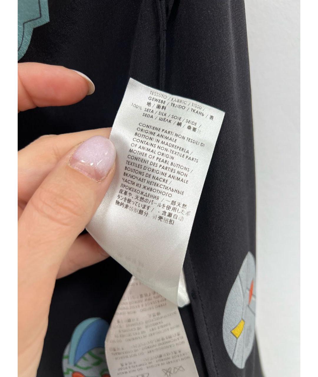 STELLA MCCARTNEY Черная шелковая блузы, фото 6