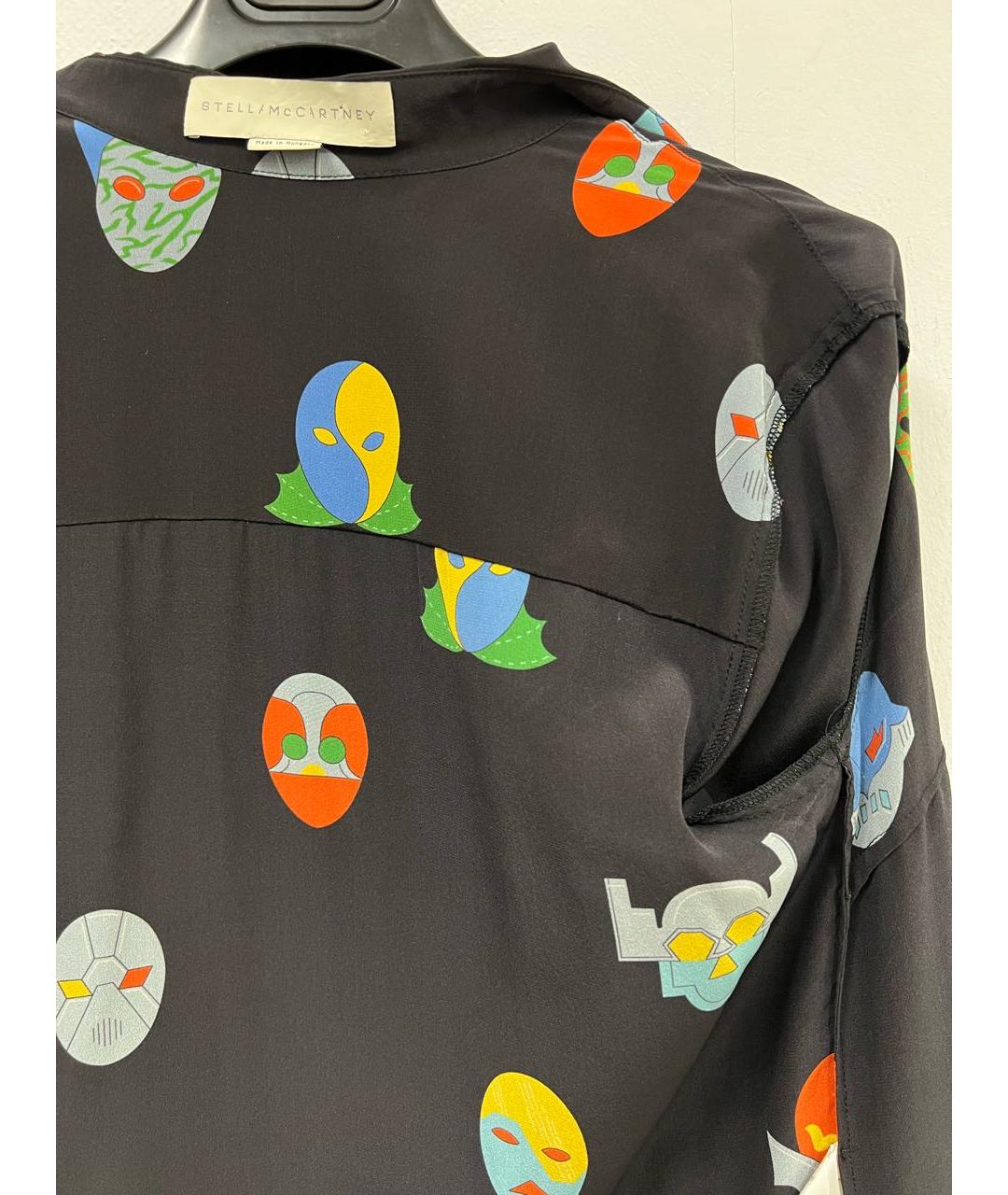 STELLA MCCARTNEY Черная шелковая блузы, фото 4