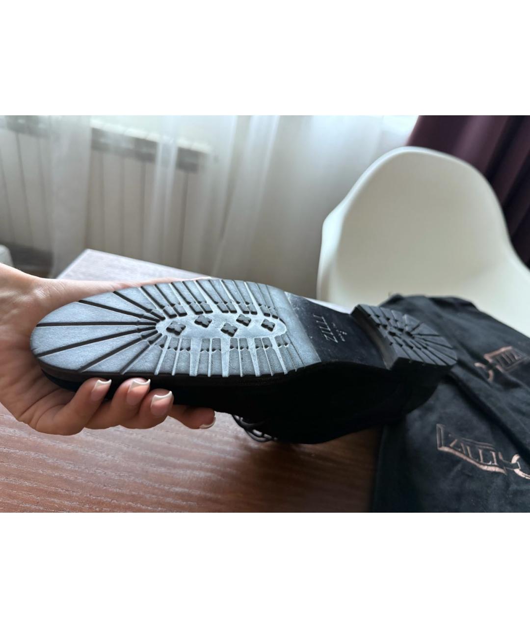 ZILLI Черные замшевые туфли, фото 4