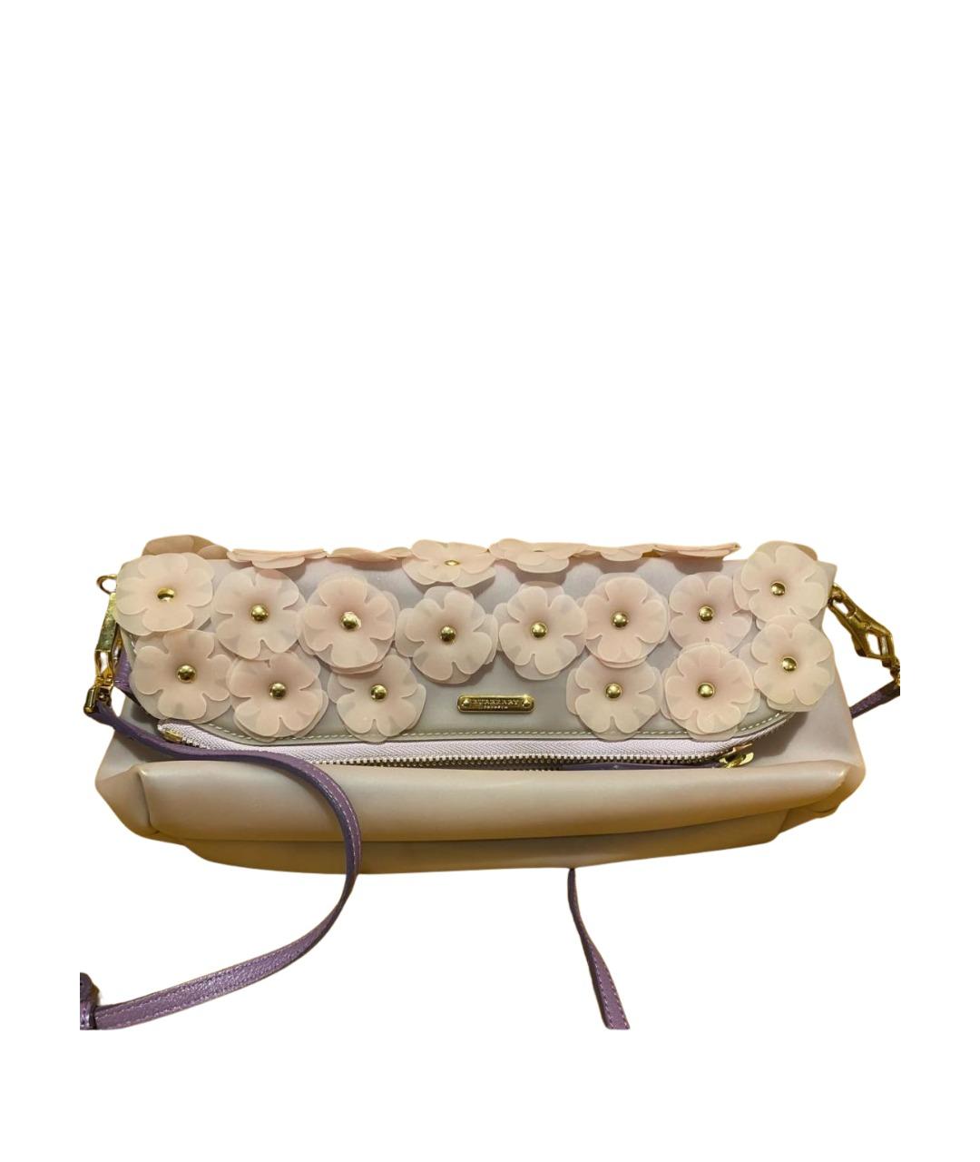 BURBERRY Розовая тканевая сумка через плечо, фото 1