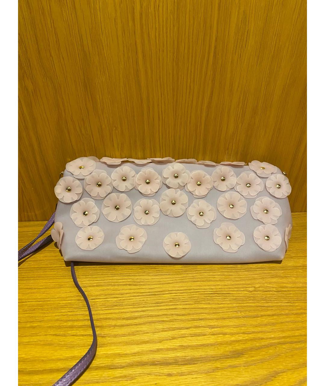 BURBERRY Розовая тканевая сумка через плечо, фото 2