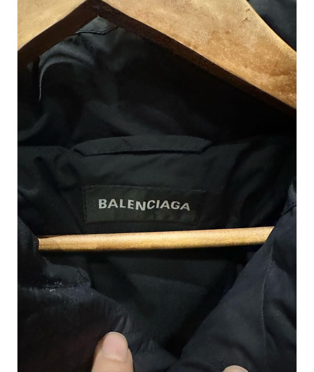 BALENCIAGA Черный пуховик, фото 4