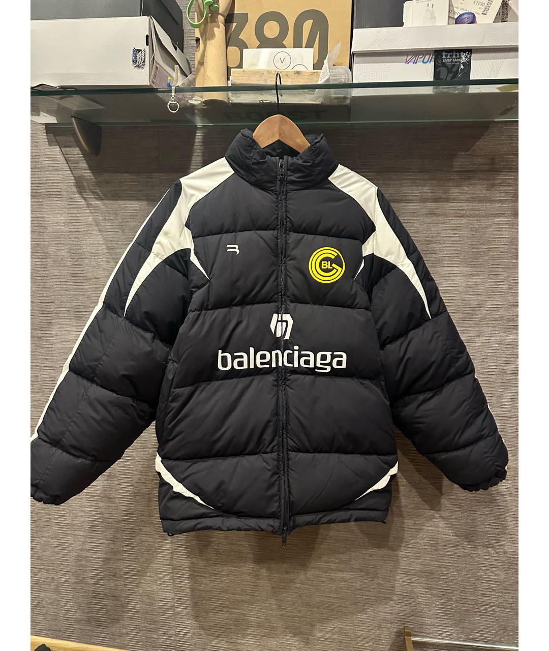 BALENCIAGA Черный пуховик, фото 6