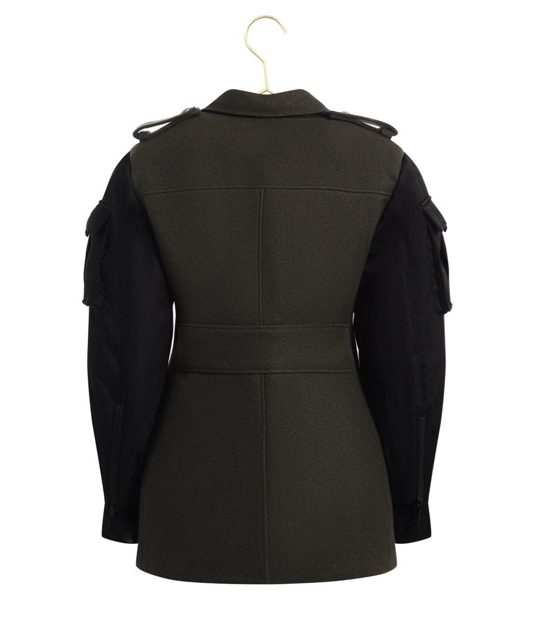 PRADA Хаки шерстяная куртка, фото 2