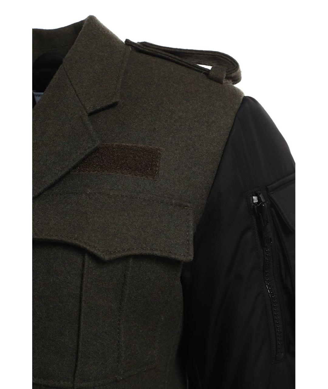 PRADA Хаки шерстяная куртка, фото 3