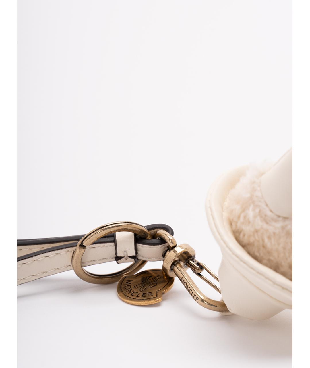 MONCLER Бежевый брелок, фото 4