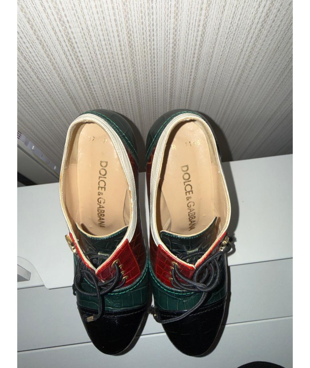 DOLCE&GABBANA Мульти кожаные ботильоны, фото 3