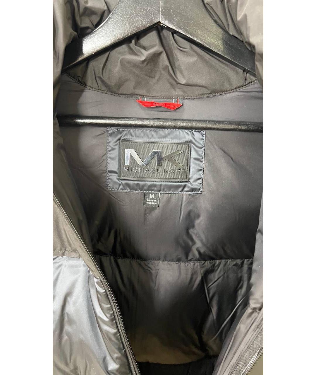 MICHAEL KORS Темно-синяя полиэстеровая куртка, фото 5