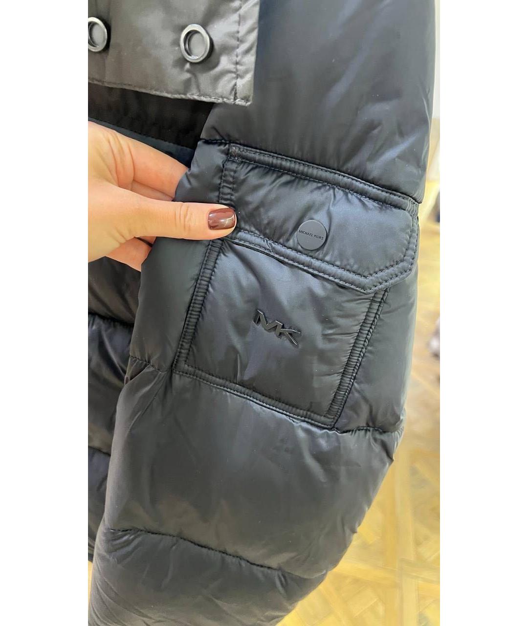 MICHAEL KORS Темно-синяя полиэстеровая куртка, фото 4