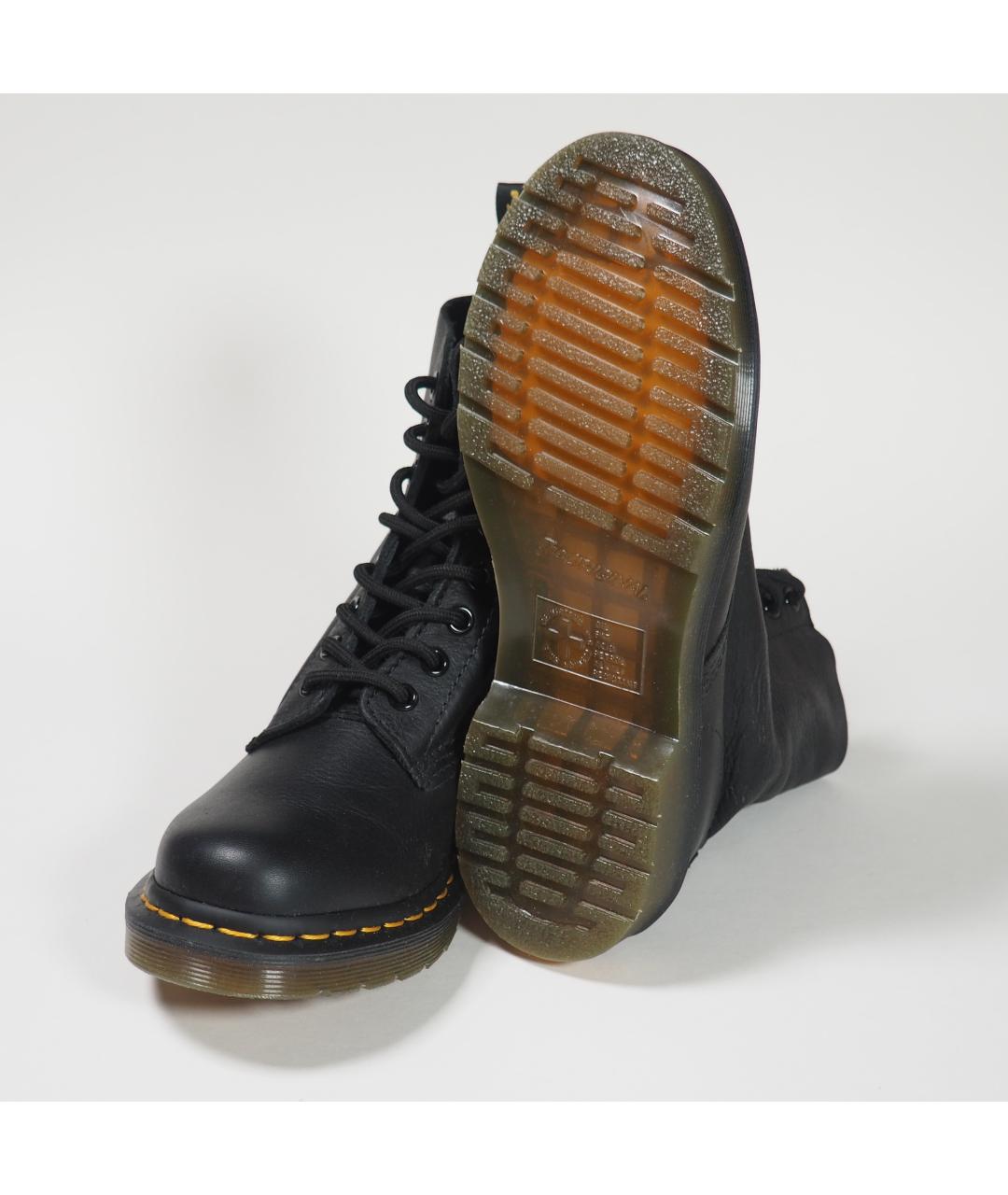 DR. MARTENS Черные кожаные ботинки, фото 5