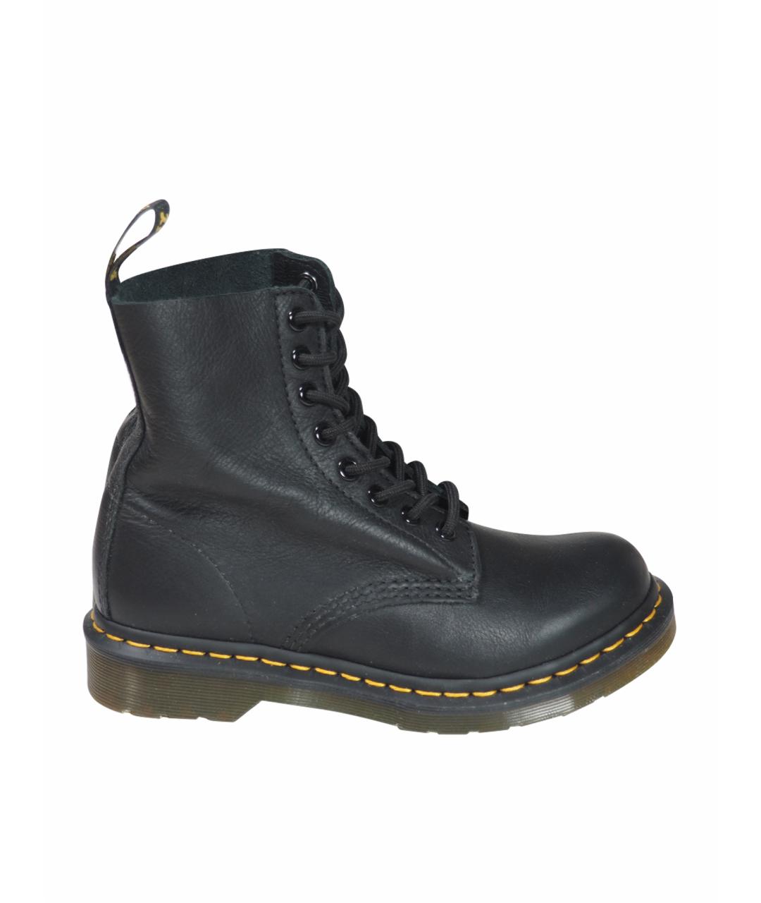 DR. MARTENS Черные кожаные ботинки, фото 1