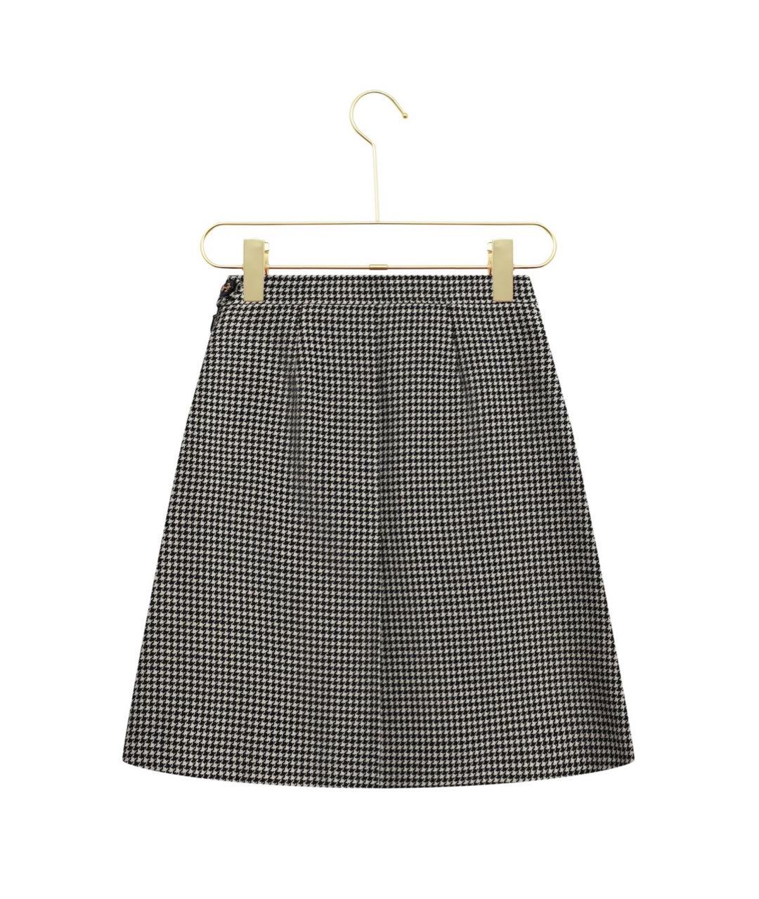 GUCCI Мульти шерстяная юбка мини, фото 2