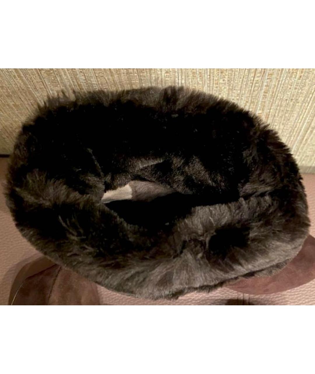 GIAN MARCO LORENZI Коричневые замшевые полусапоги, фото 4