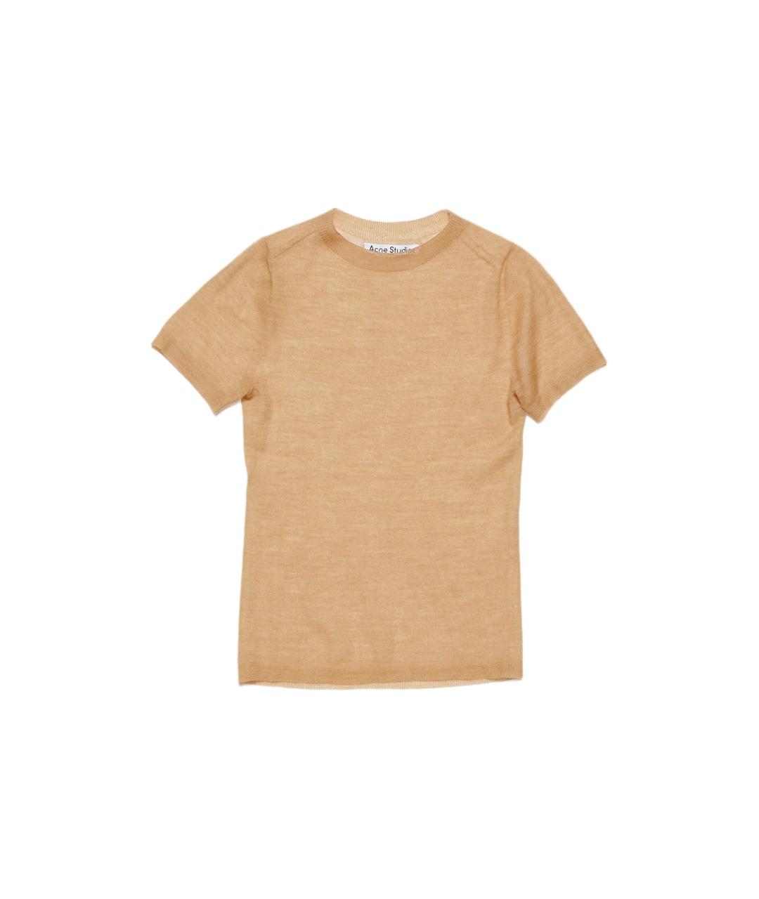 ACNE STUDIOS Коричневая футболка, фото 1