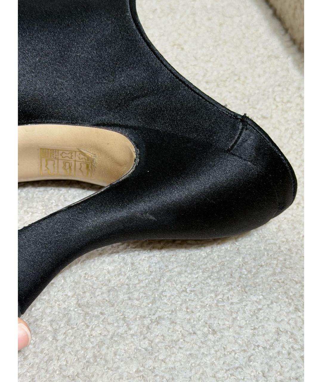 MIU MIU Черные текстильные мюли, фото 7