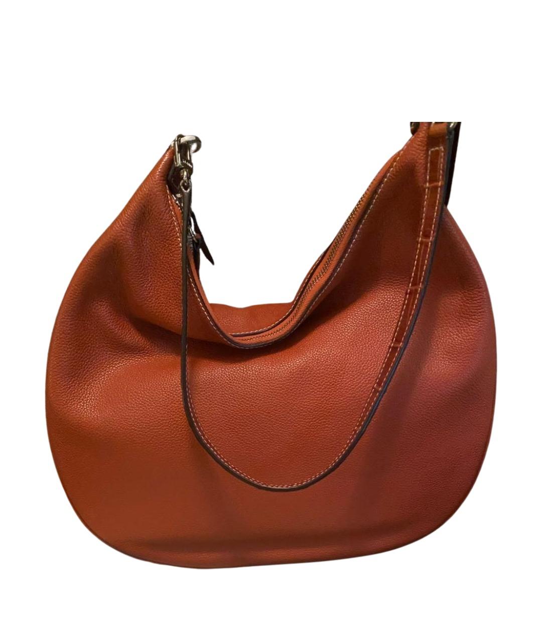 STAUD Коричневая кожаная сумка через плечо, фото 1