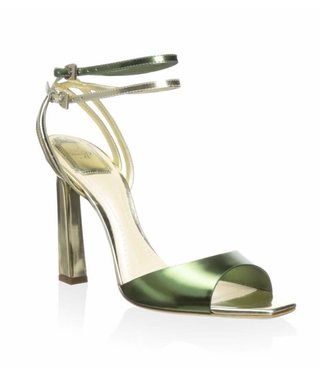 CHRISTIAN DIOR Мульти босоножки из лакированной кожи, фото 1