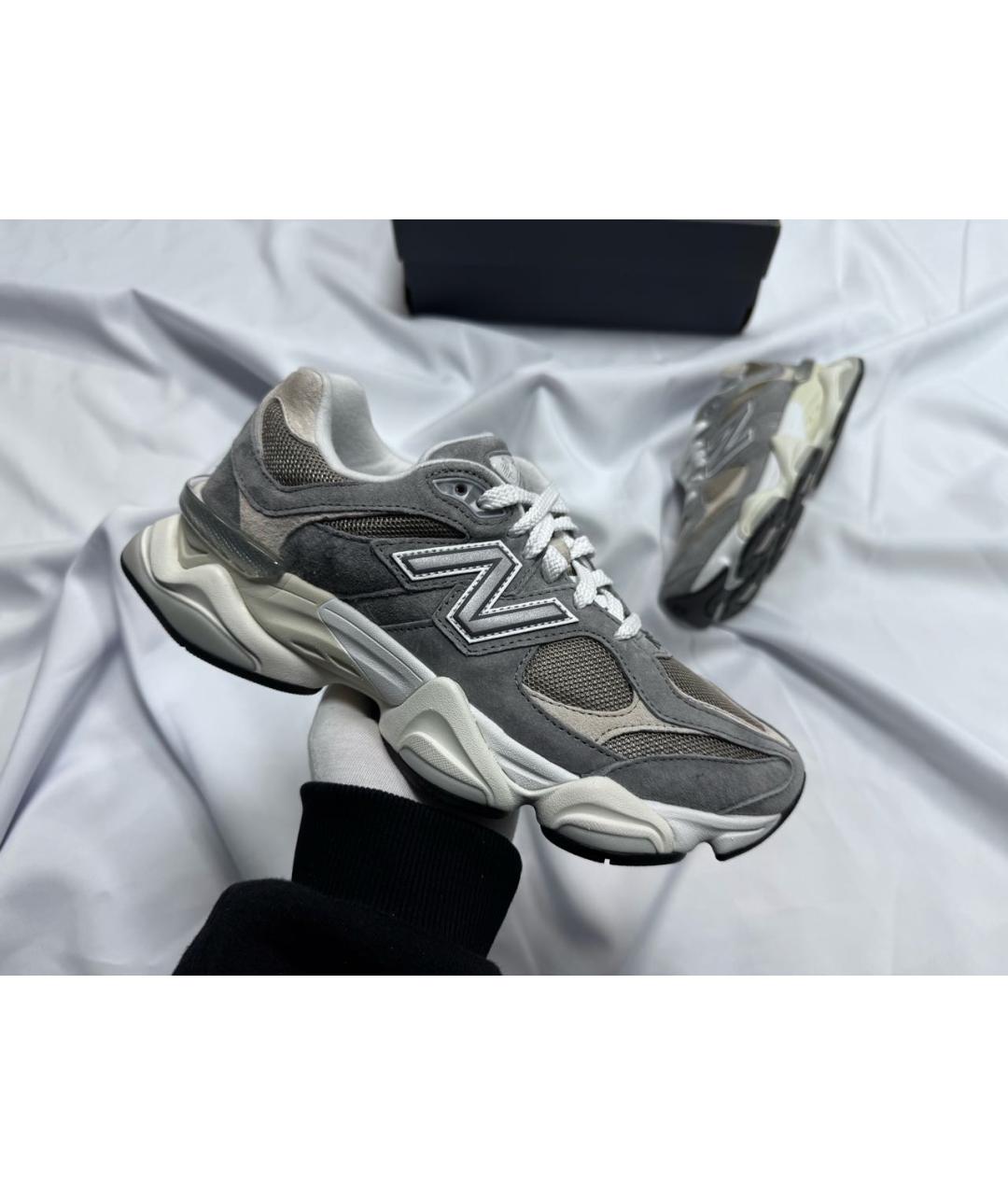 NEW BALANCE Серые замшевые кроссовки, фото 2