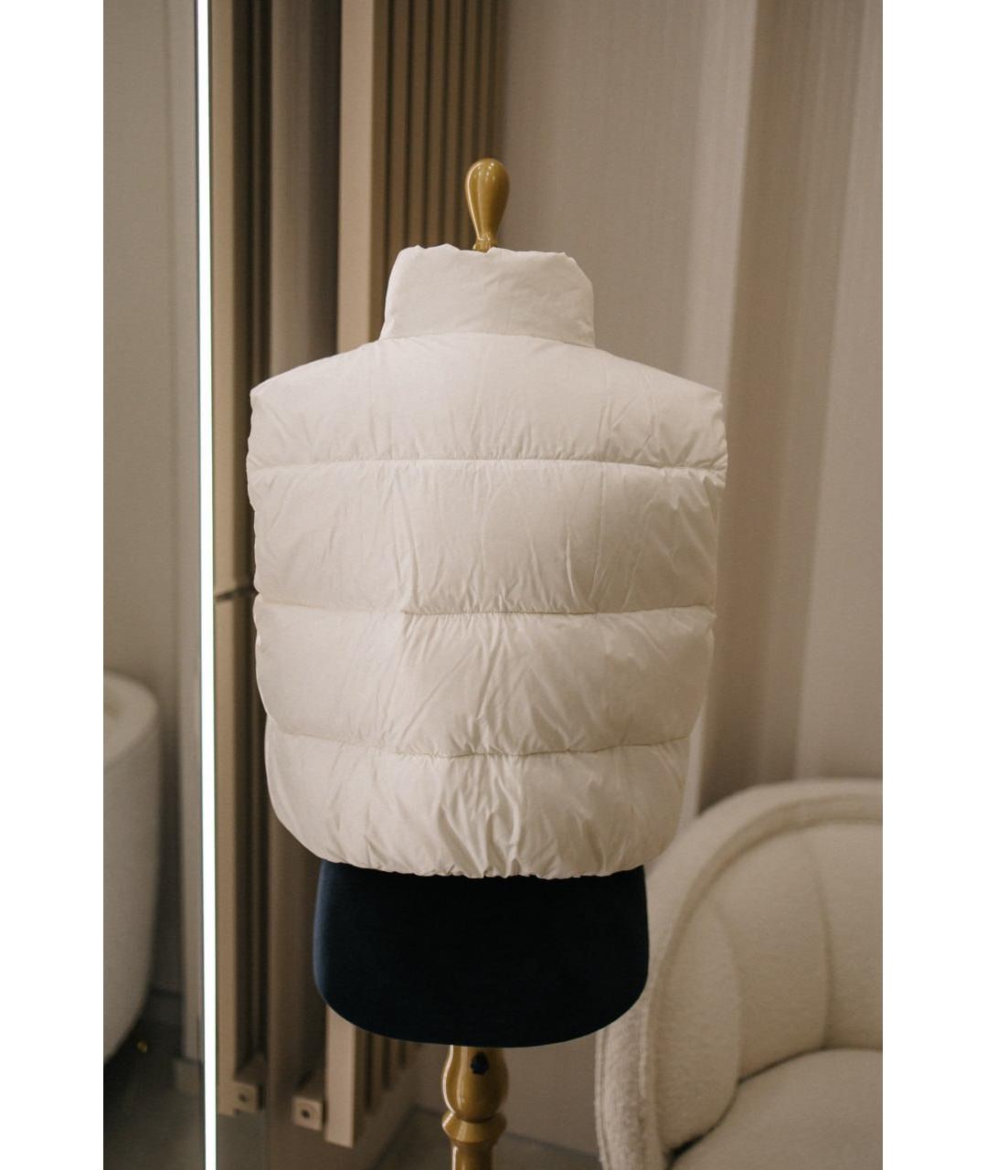 ERMANNO SCERVINO Белый полиэстеровый жилет, фото 3