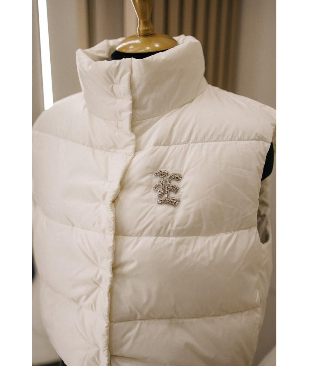 ERMANNO SCERVINO Белый полиэстеровый жилет, фото 2