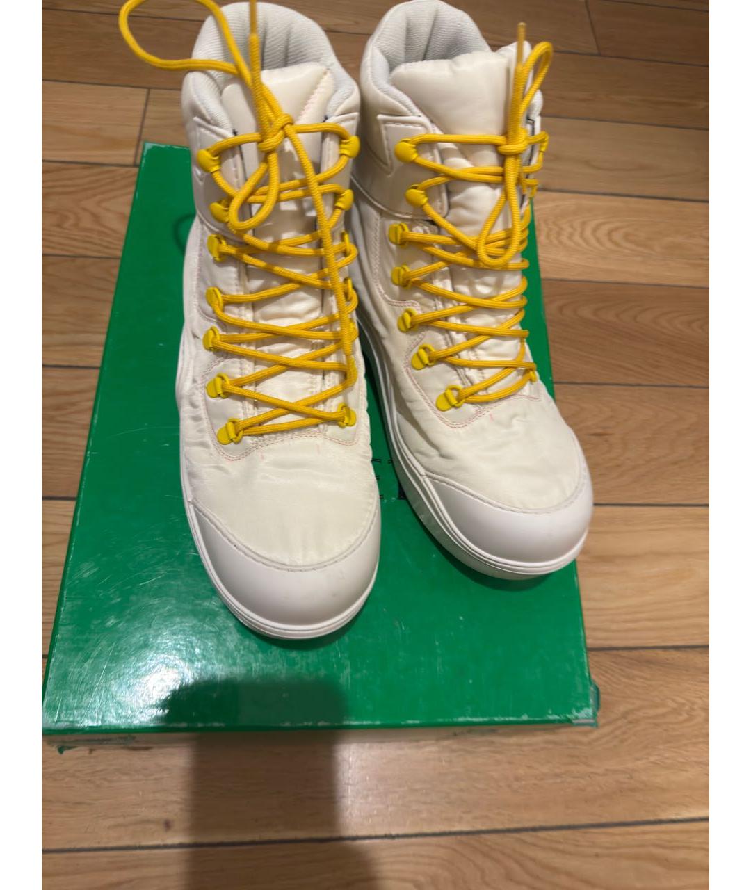 BOTTEGA VENETA Белые синтетические ботинки, фото 6