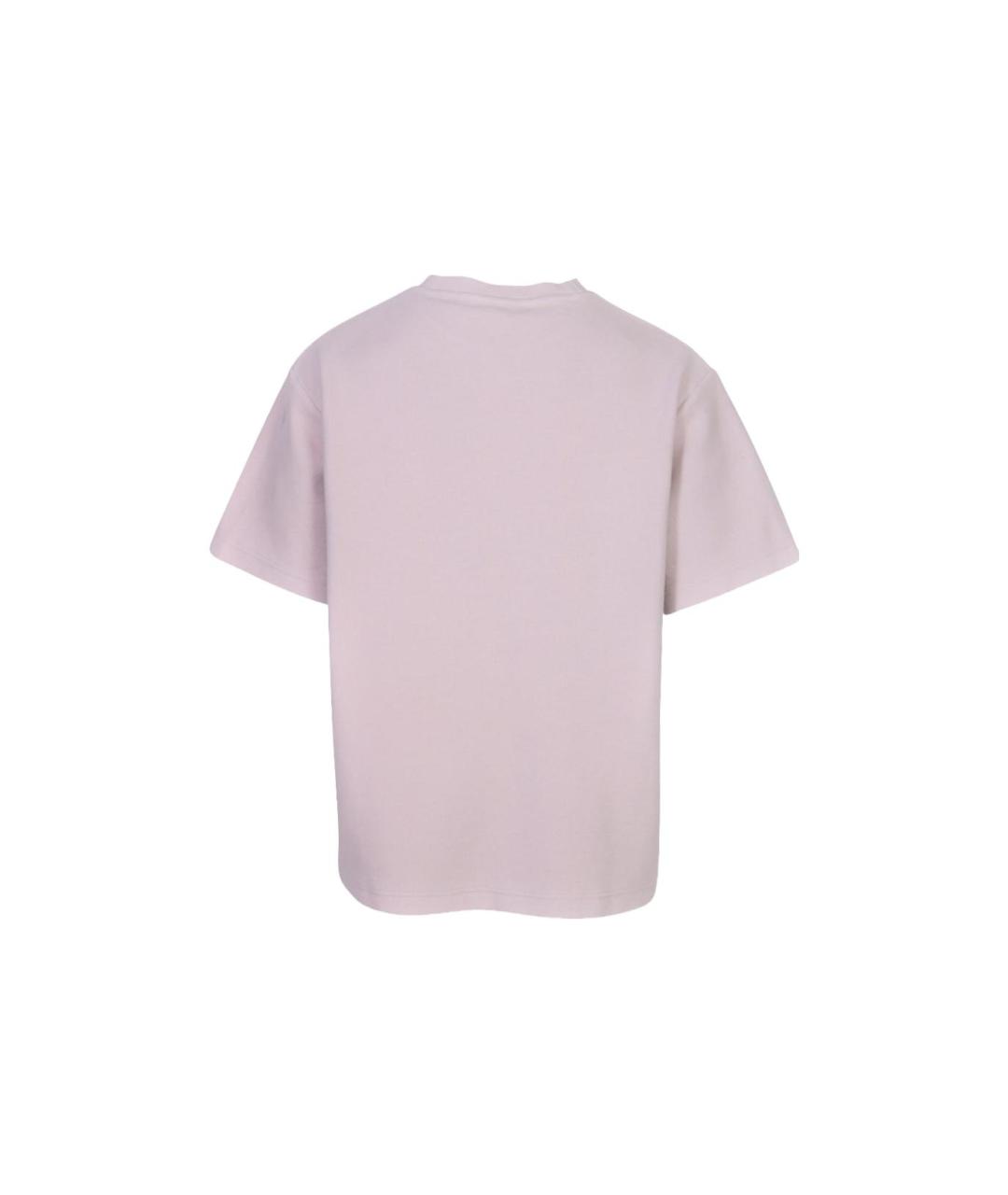 ACNE STUDIOS Розовая хлопковая футболка, фото 2