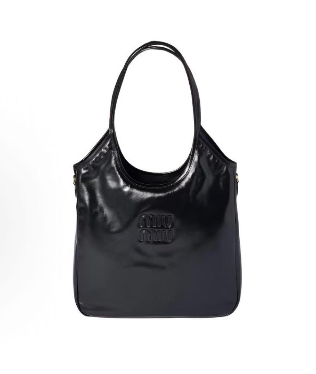 MIU MIU Черная кожаная сумка через плечо, фото 5