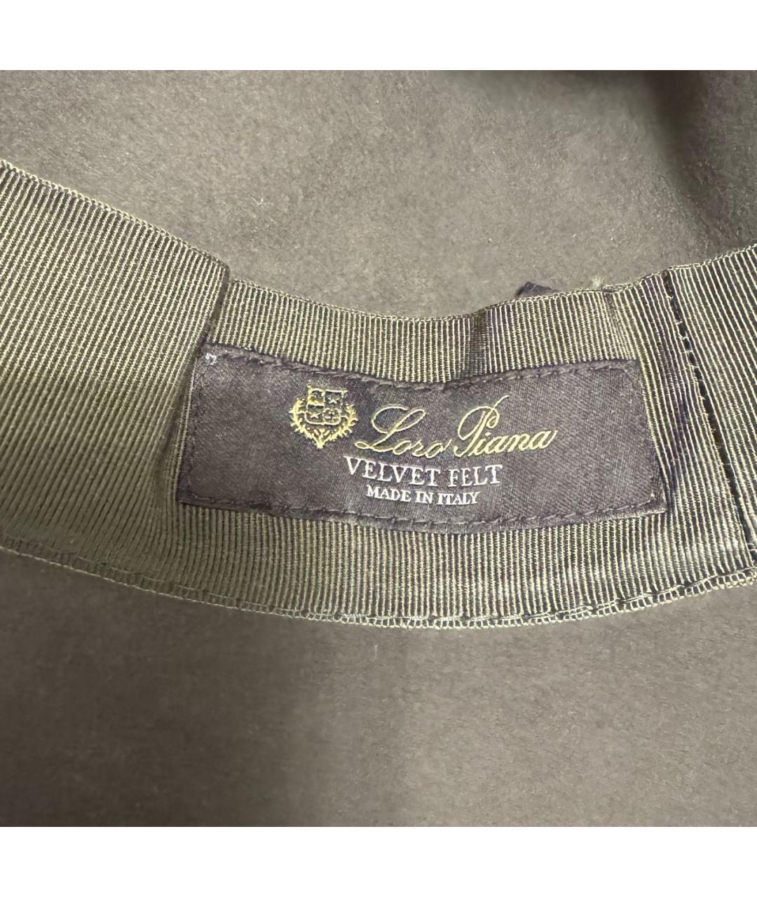 LORO PIANA Серая шляпа, фото 5