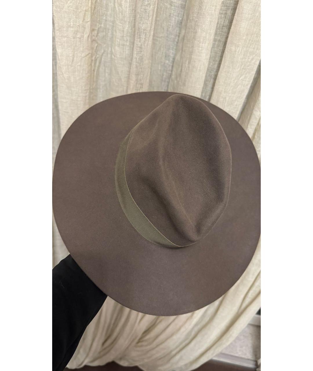 LORO PIANA Серая шляпа, фото 4