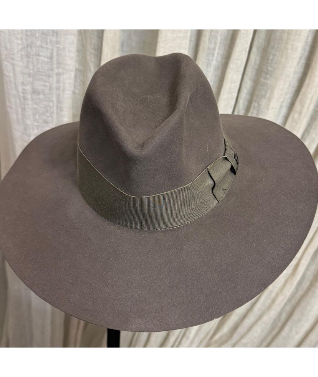 LORO PIANA Серая шляпа, фото 2