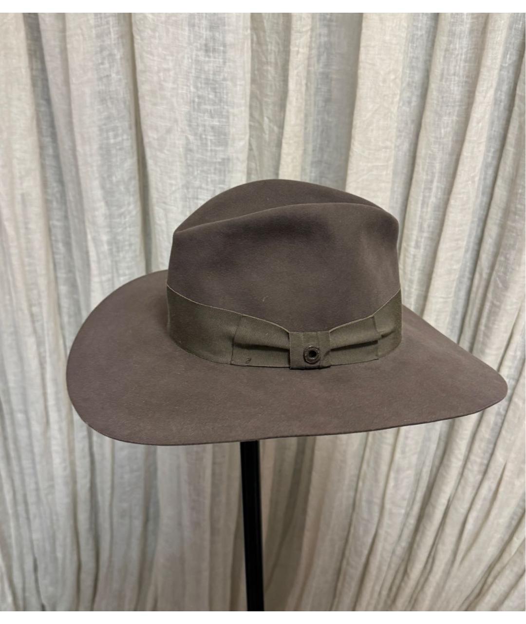 LORO PIANA Серая шляпа, фото 7