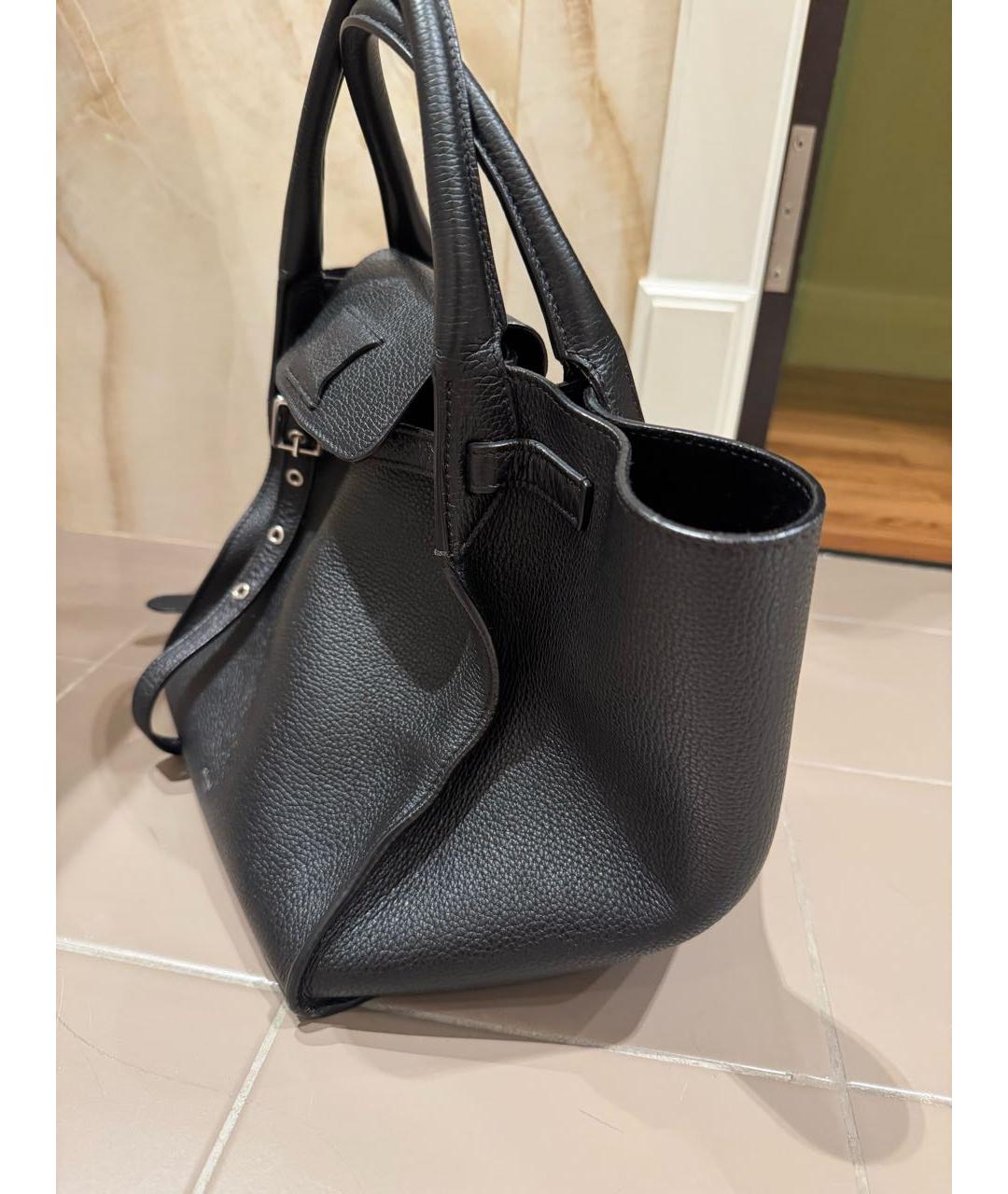 CELINE Черная кожаная сумка через плечо, фото 2