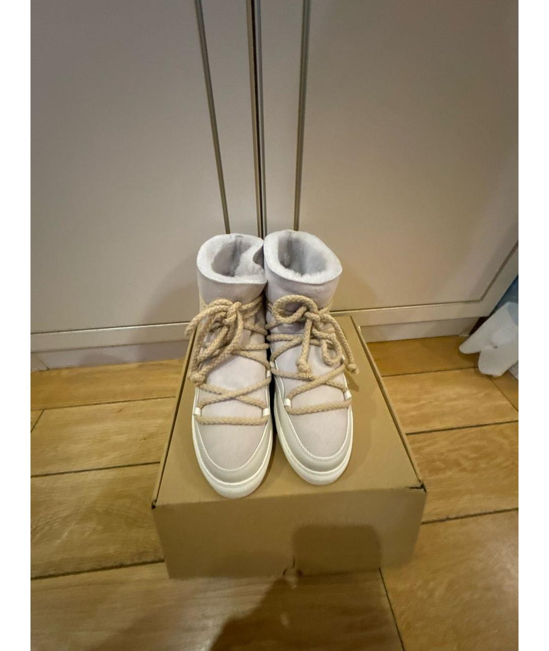 INUIKII Бежевые кожаные сапоги, фото 2