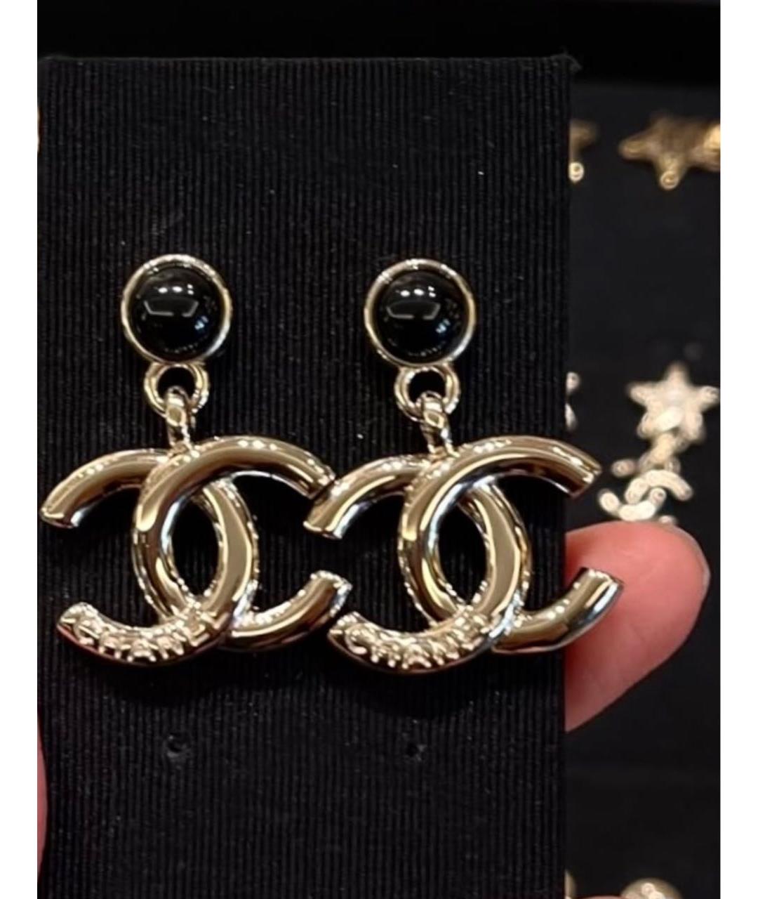 CHANEL Серебряные металлические серьги, фото 3