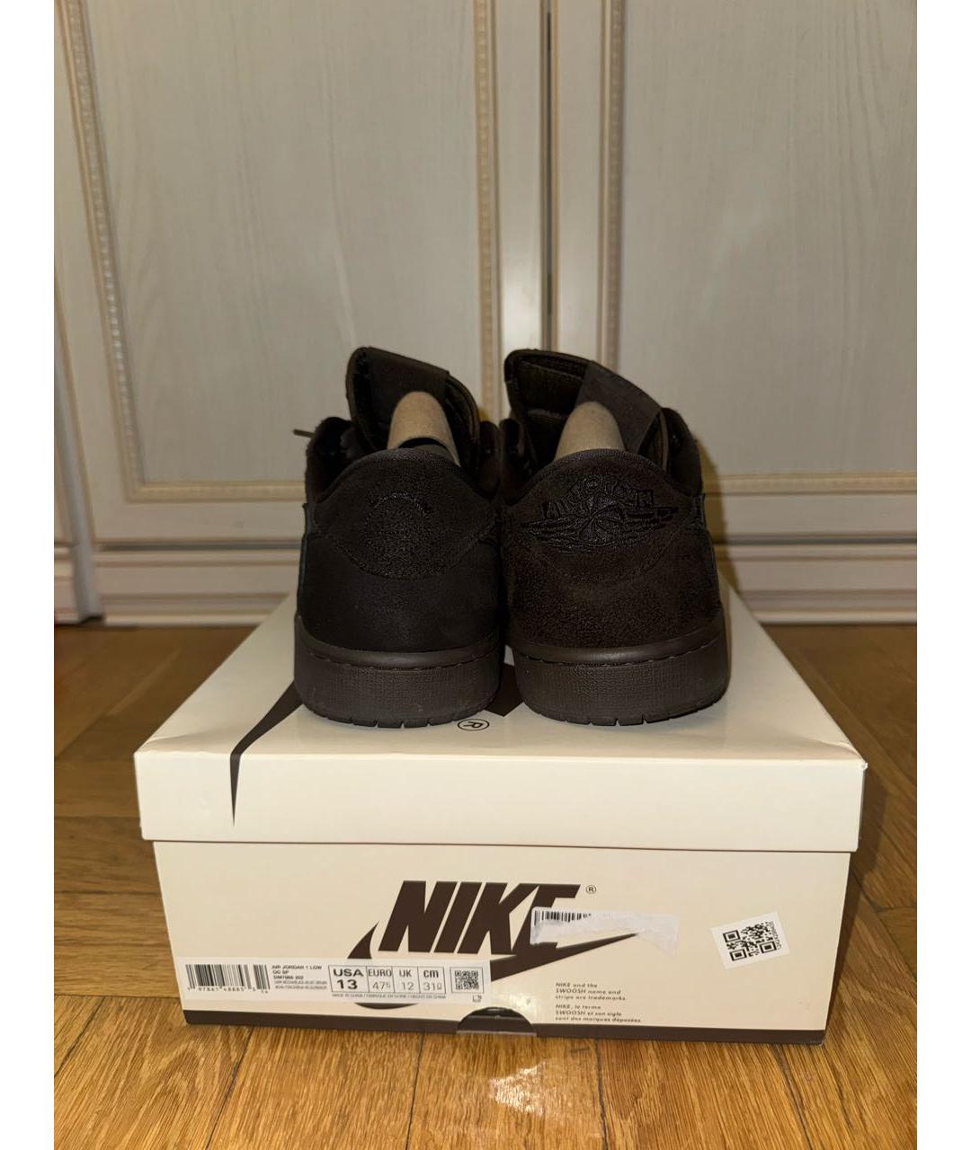 CACTUS JACK BY TRAVIS SCOTT Коричневые замшевые низкие кроссовки / кеды, фото 2