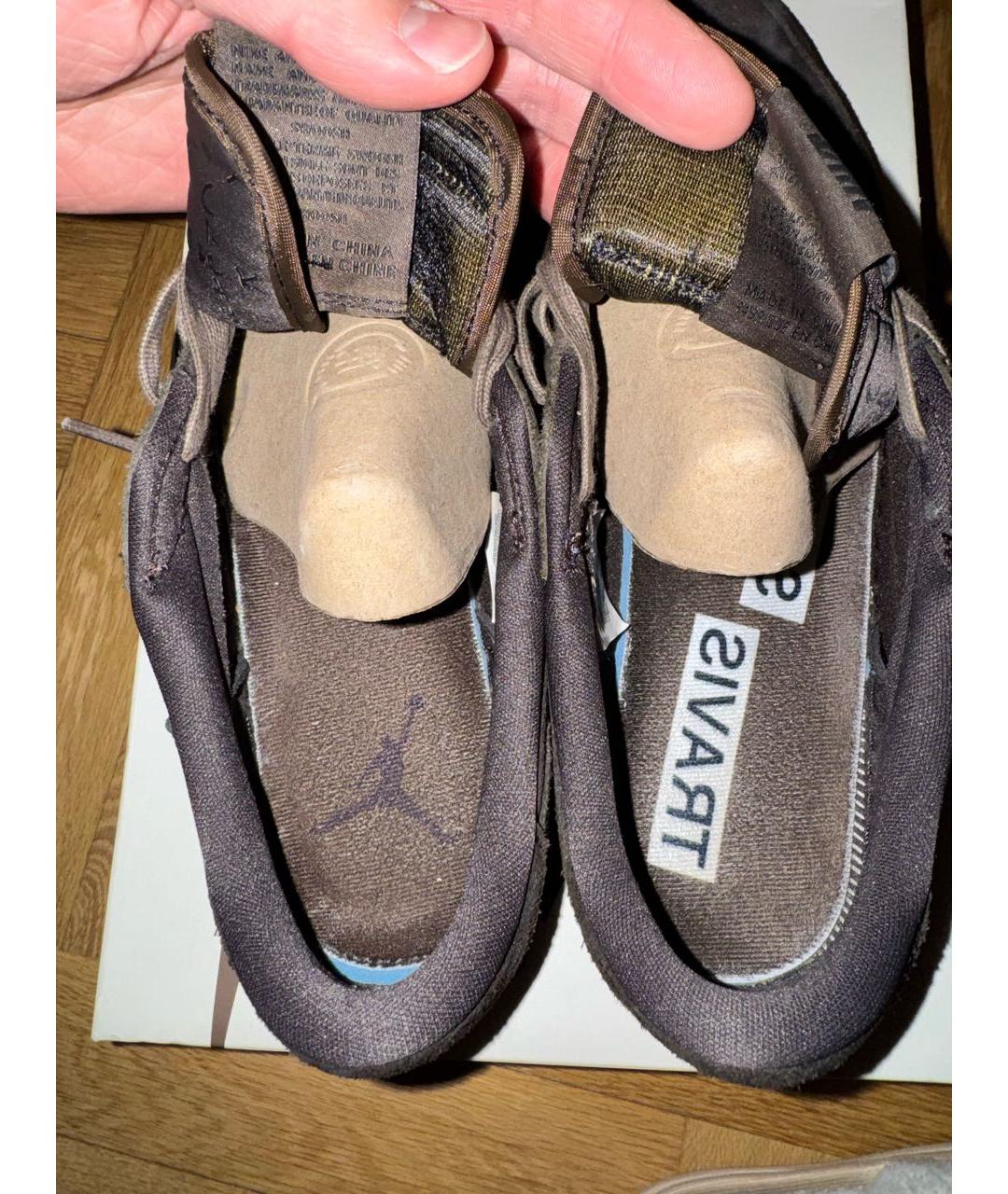 CACTUS JACK BY TRAVIS SCOTT Коричневые замшевые низкие кроссовки / кеды, фото 6