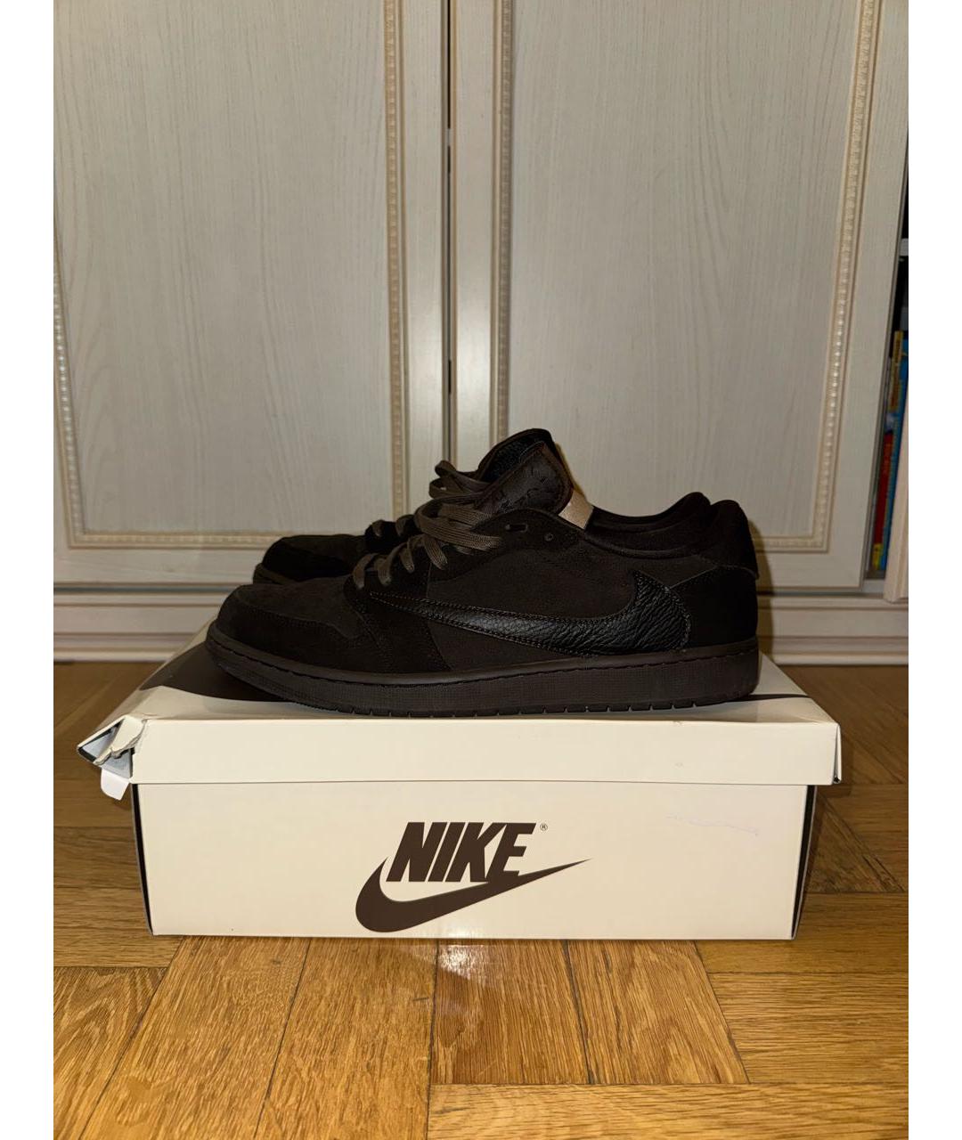 CACTUS JACK BY TRAVIS SCOTT Коричневые замшевые низкие кроссовки / кеды, фото 7