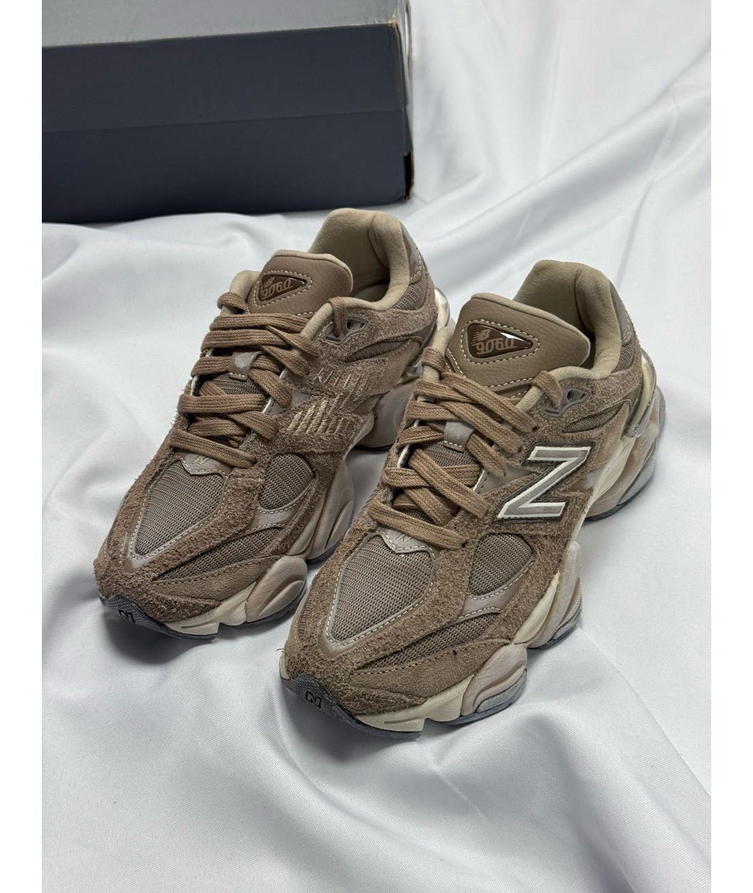 NEW BALANCE Коричневые замшевые кроссовки, фото 4