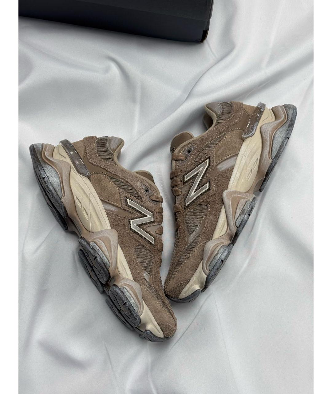 NEW BALANCE Коричневые замшевые кроссовки, фото 3