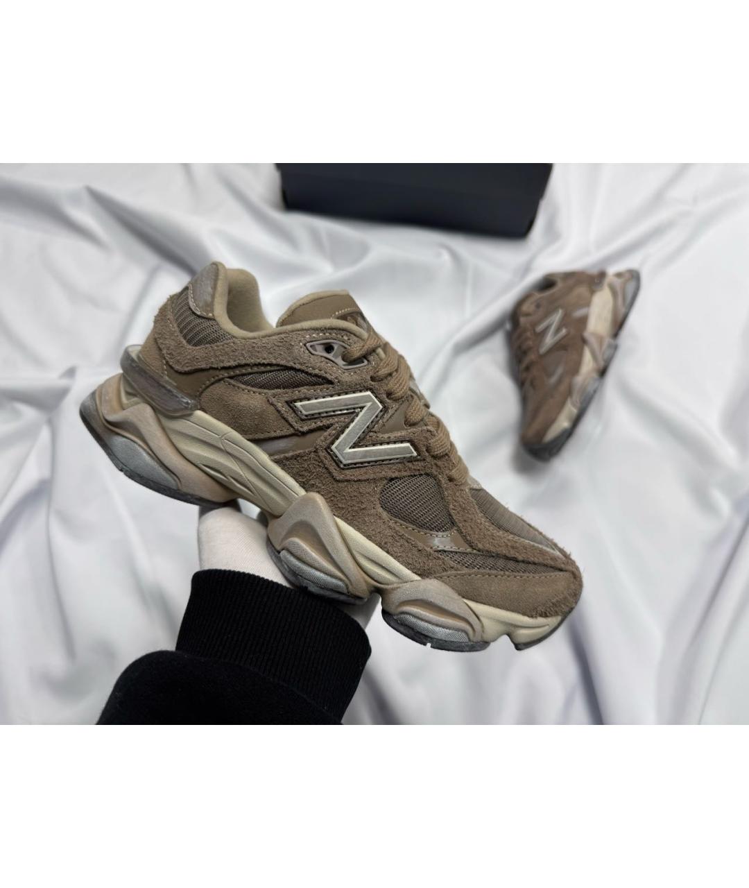 NEW BALANCE Коричневые замшевые кроссовки, фото 2