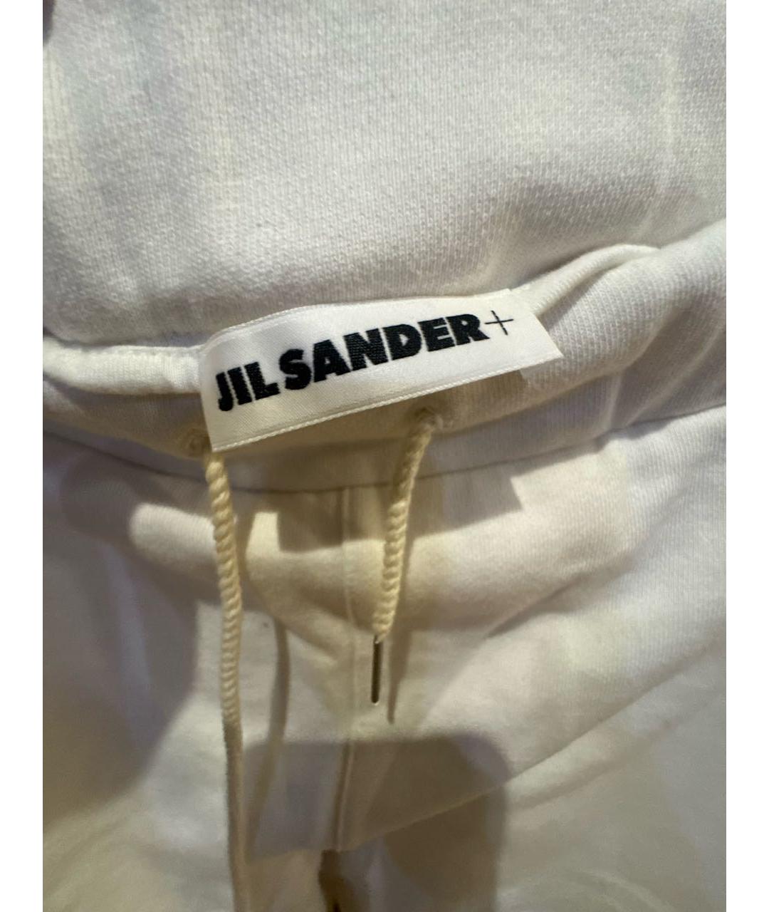 JIL SANDER Белые хлопковые спортивные брюки и шорты, фото 3