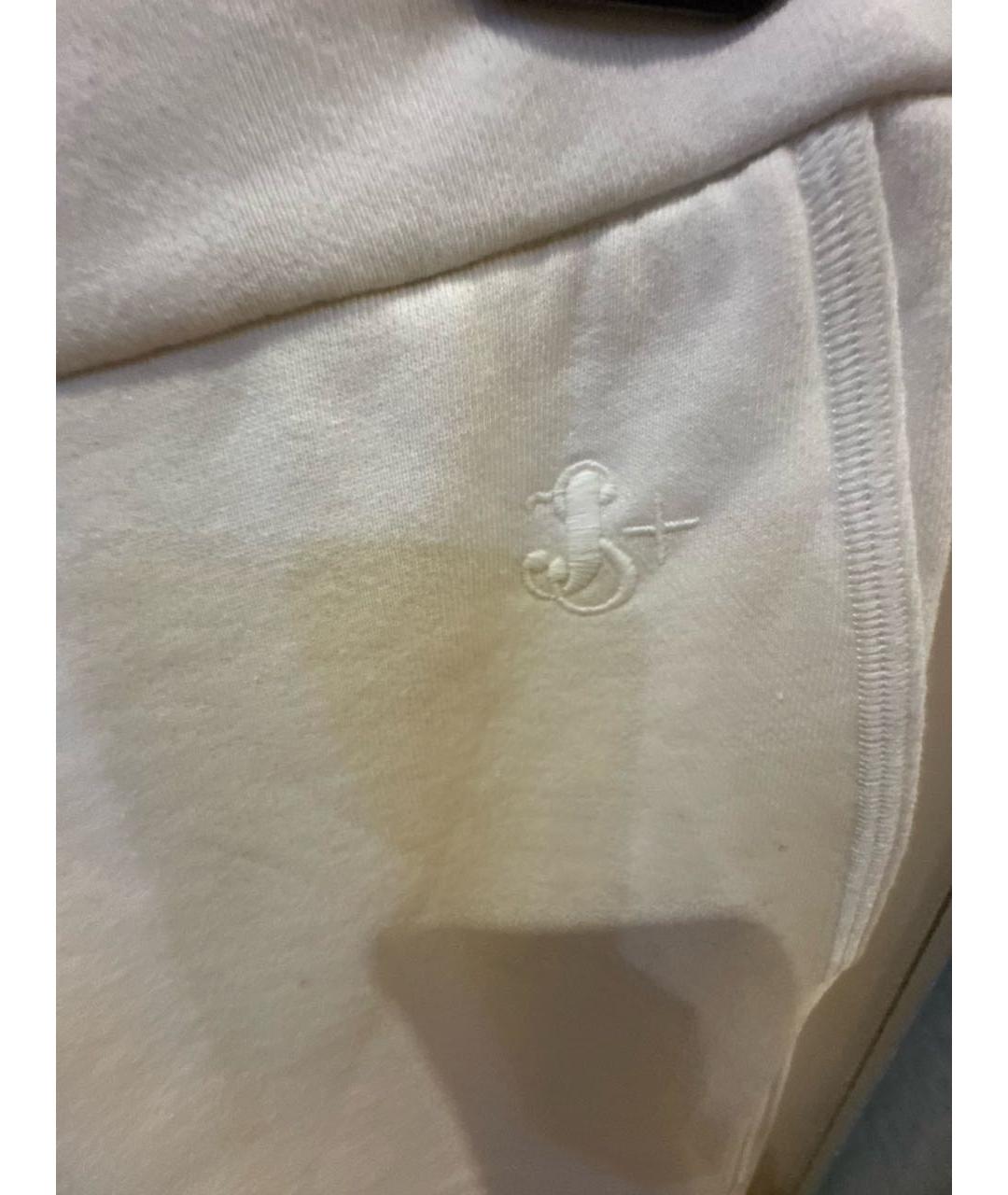 JIL SANDER Белые хлопковые спортивные брюки и шорты, фото 4