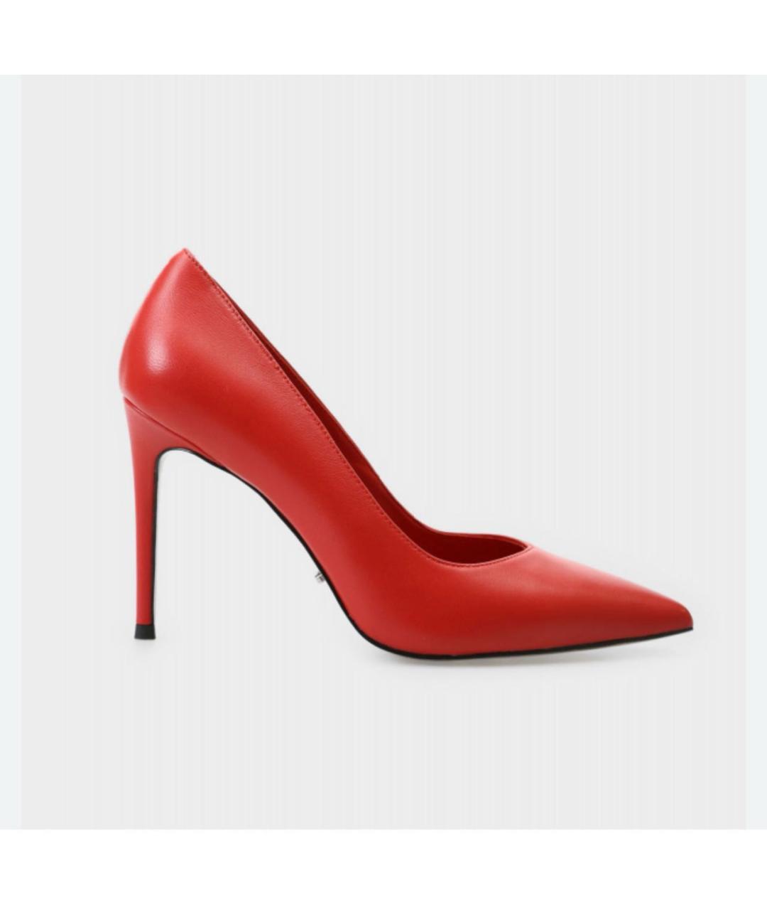 SAINT LAURENT Красные кожаные туфли, фото 7