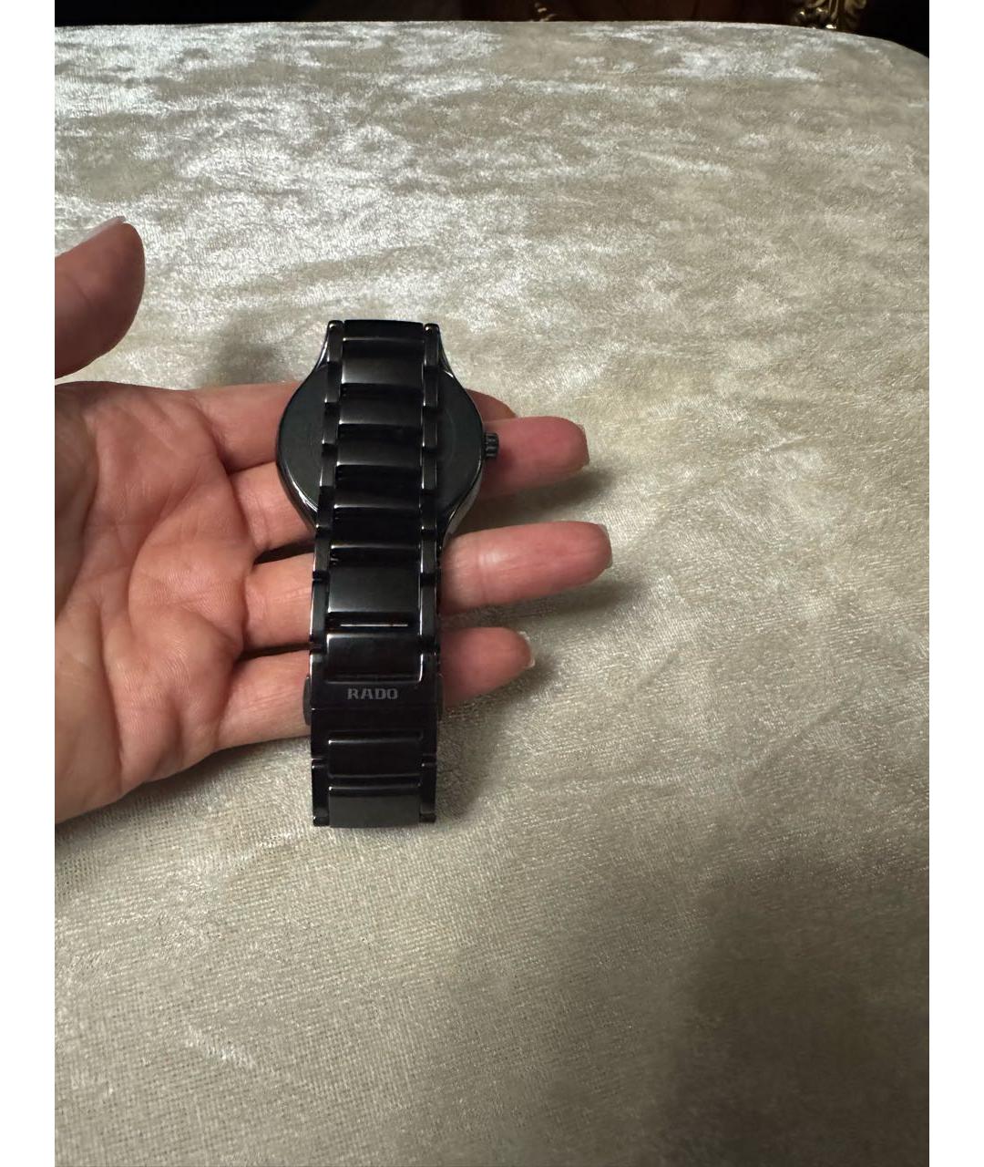 RADO Черные керамические часы, фото 4